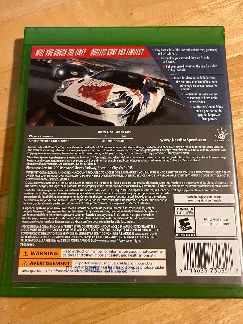 Xbox One Need for Speed Rivals - Picture 2 of 2